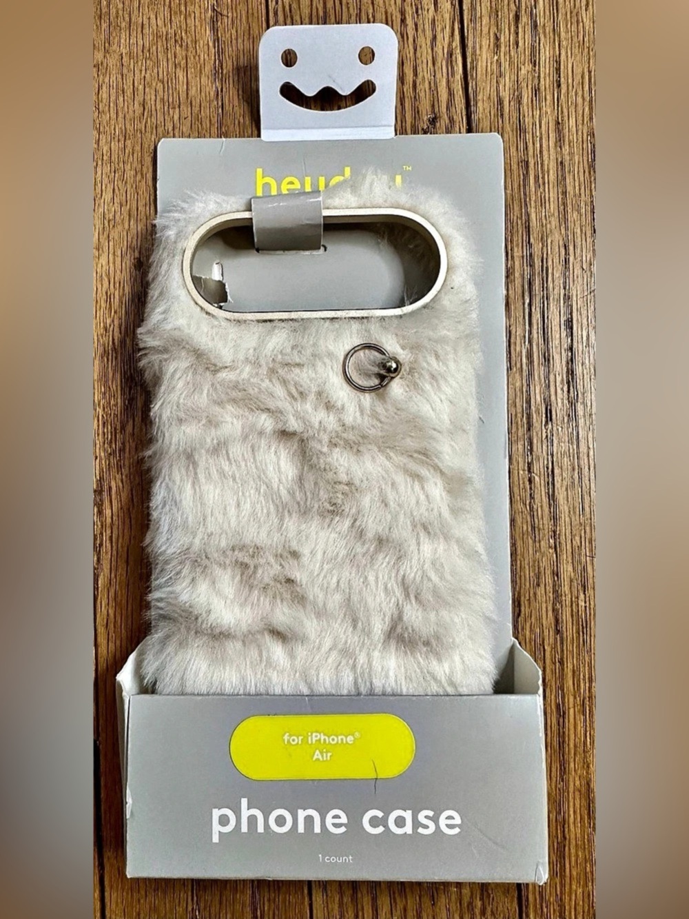heyday iPhone Air phone case Faux Fur White & Gold Phone Case NWT